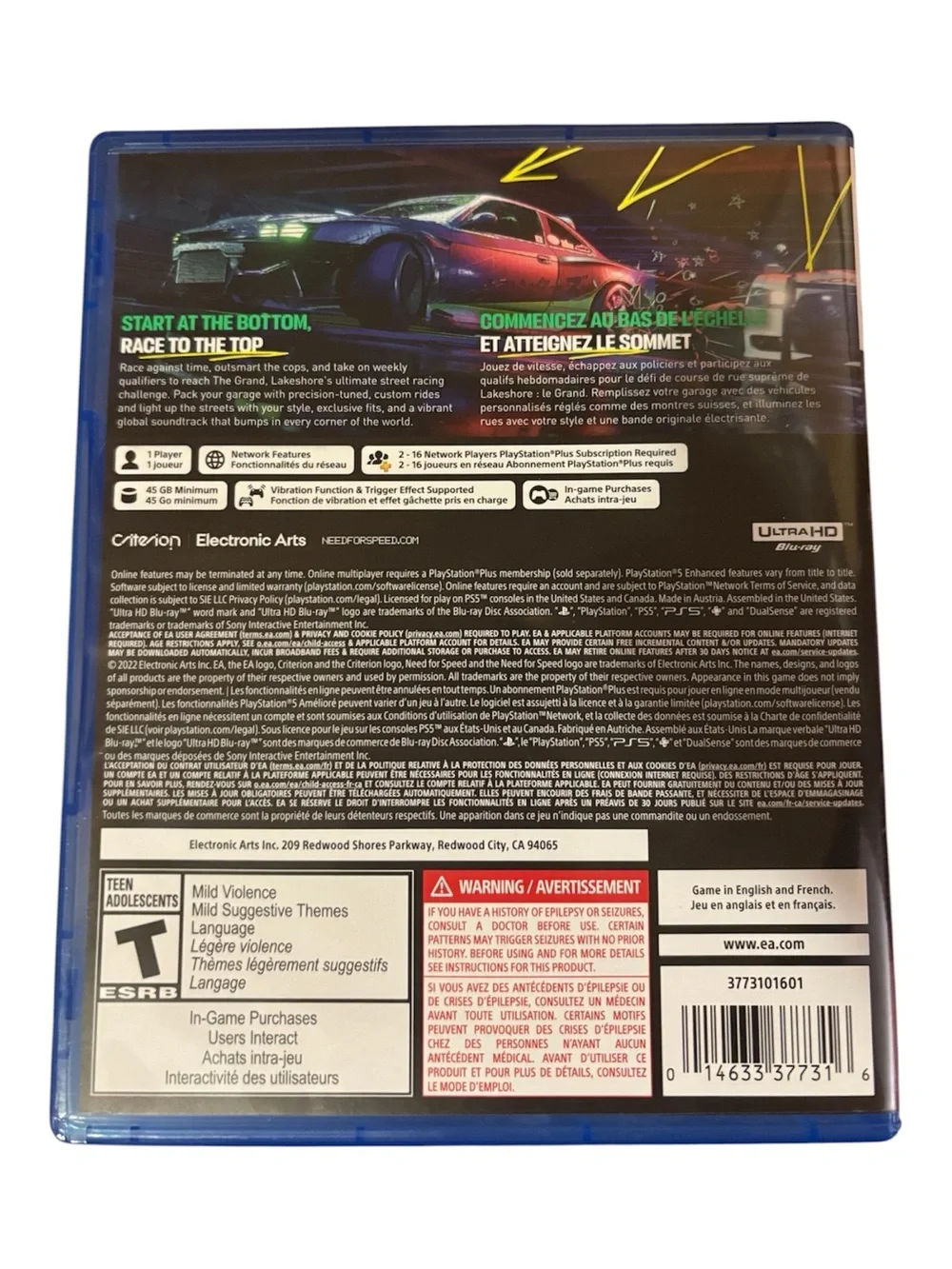 NFS Unbound for PS5 video game